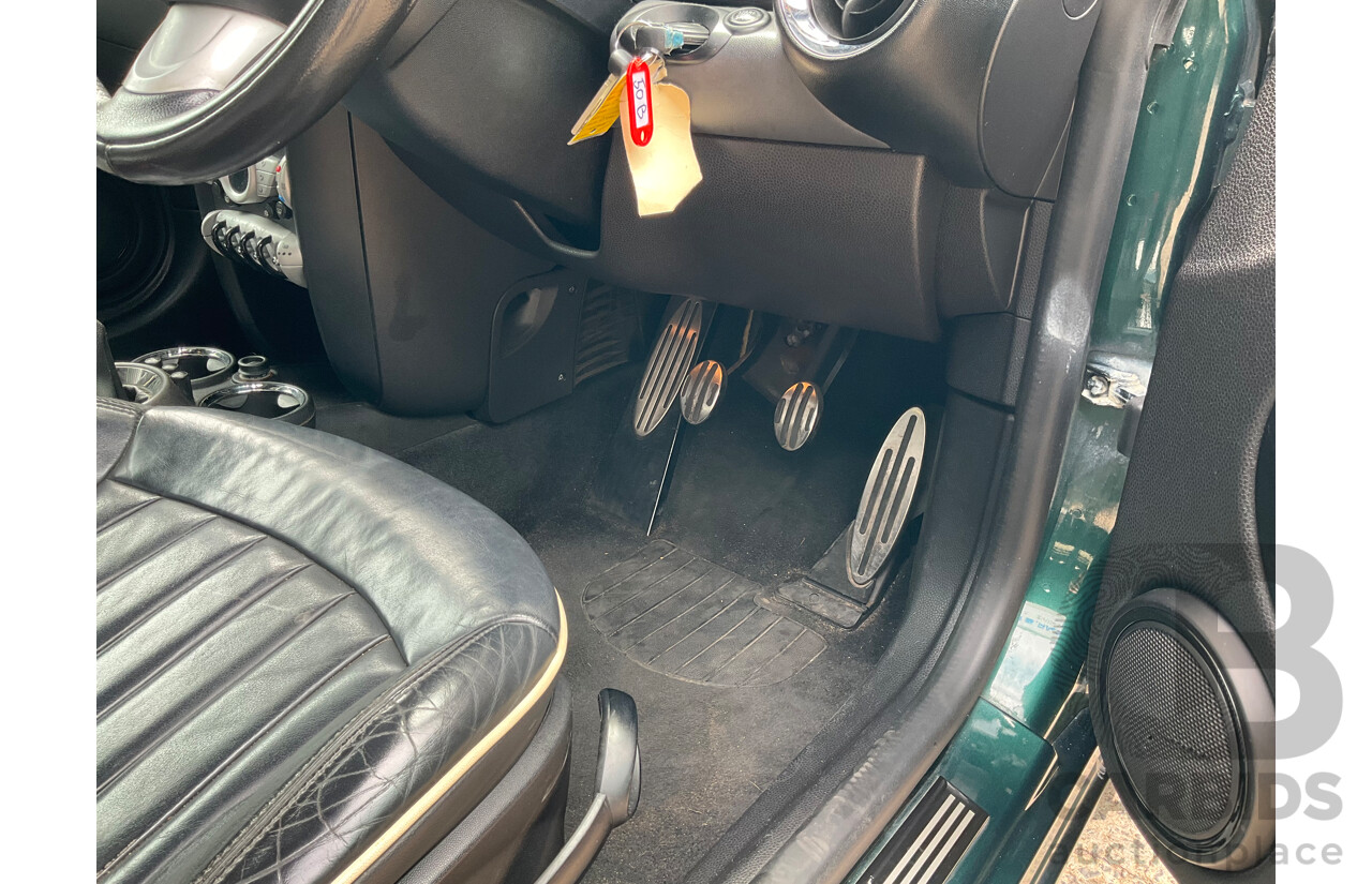 03/2009 Mini Cooper S R56 JCW pack 2D Hatchback British Racing Green Metallic Turbo 1.6L