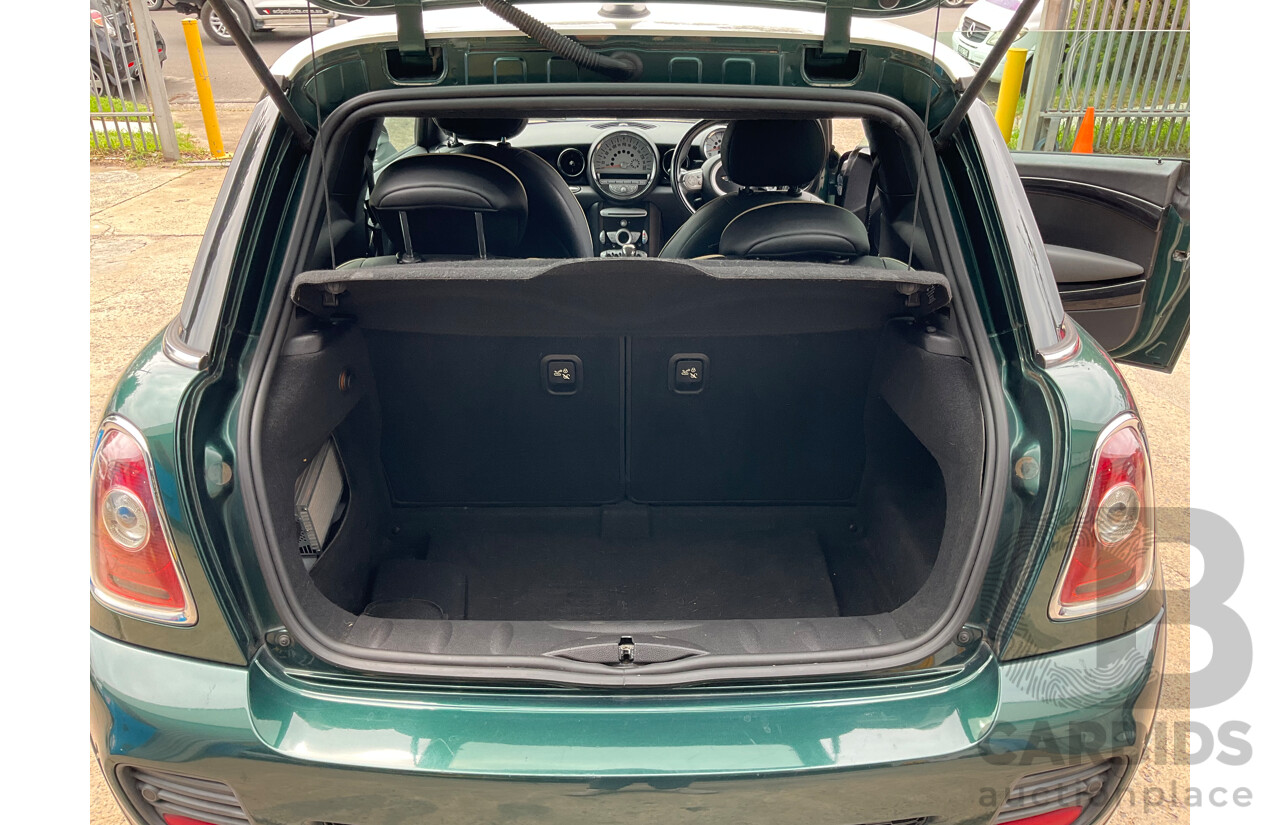 03/2009 Mini Cooper S R56 JCW pack 2D Hatchback British Racing Green Metallic Turbo 1.6L