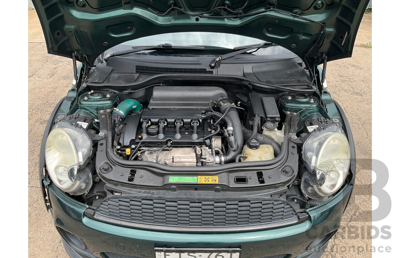 03/2009 Mini Cooper S R56 JCW pack 2D Hatchback British Racing Green Metallic Turbo 1.6L