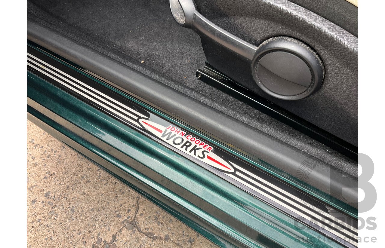 03/2009 Mini Cooper S John Cooper Works Performance Package R56 2d Hatchback British Racing Green Metallic Turbo 1.6L