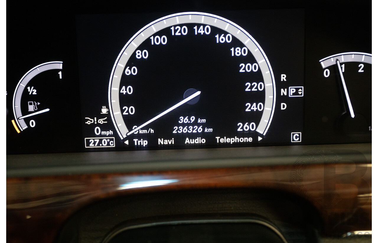 11/2010 Mercedes-Benz S350 221 09 Upgrade 4D Sedan Chromit Majestic Black Metallic V6 3.5L