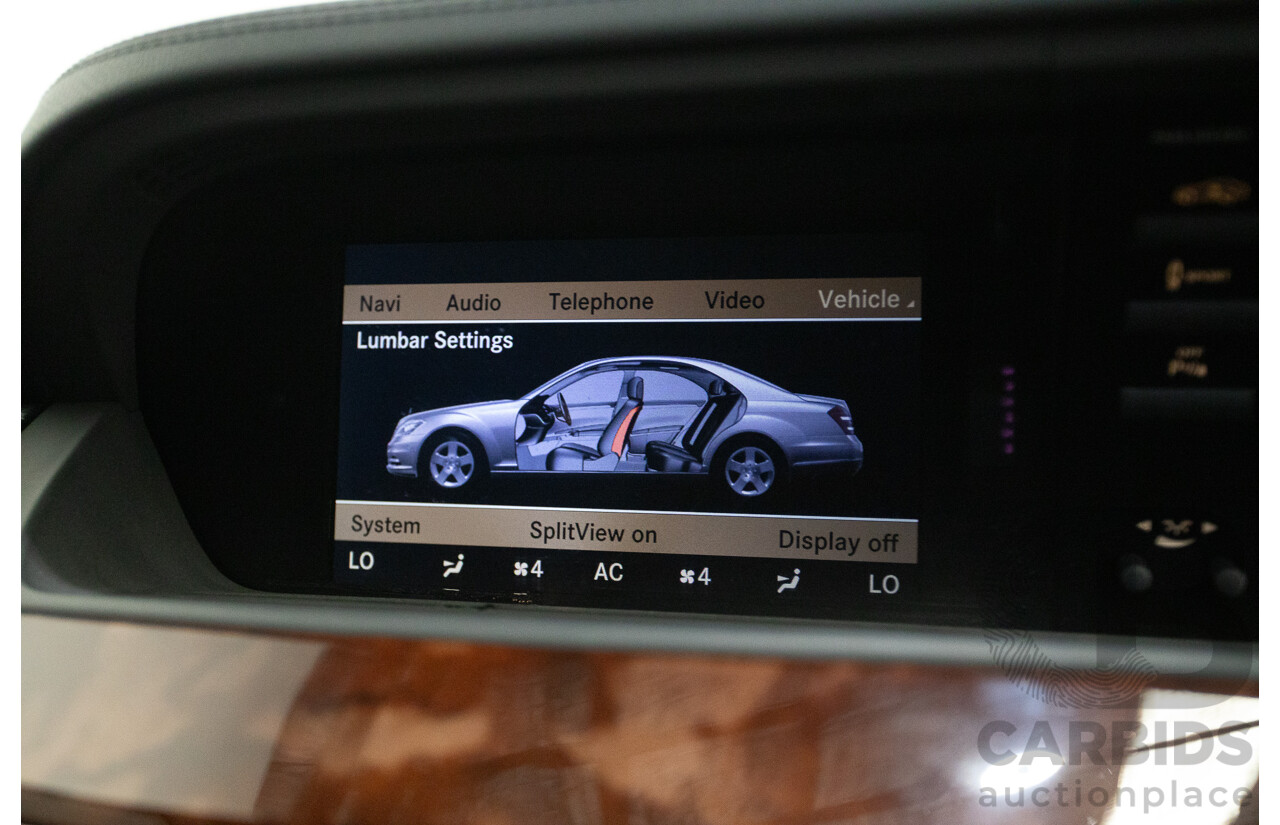 11/2010 Mercedes-Benz S350 221 09 Upgrade 4D Sedan Chromit Majestic Black Metallic V6 3.5L