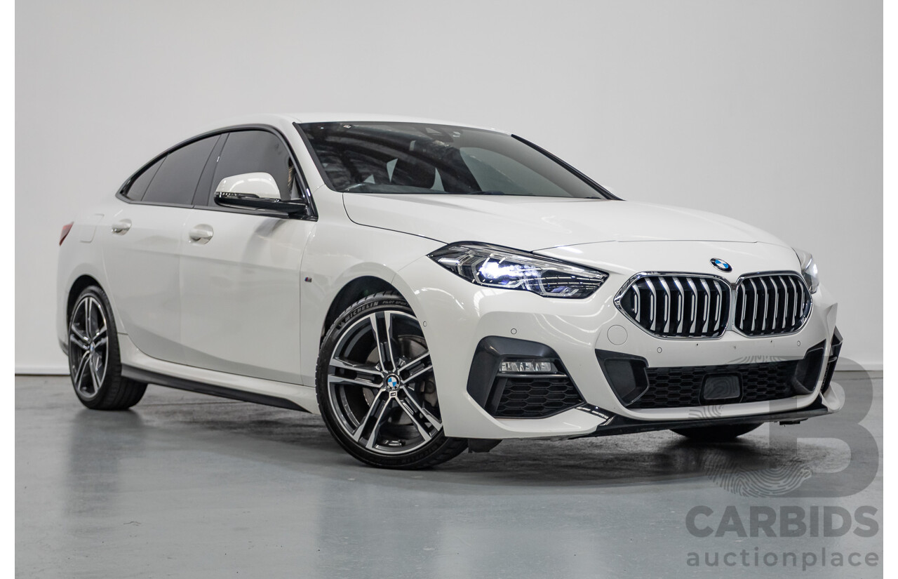 2/2020 BMW 218i M Sport Gran Coupe F44 4D Coupe Alpine White Turbo 1.5L