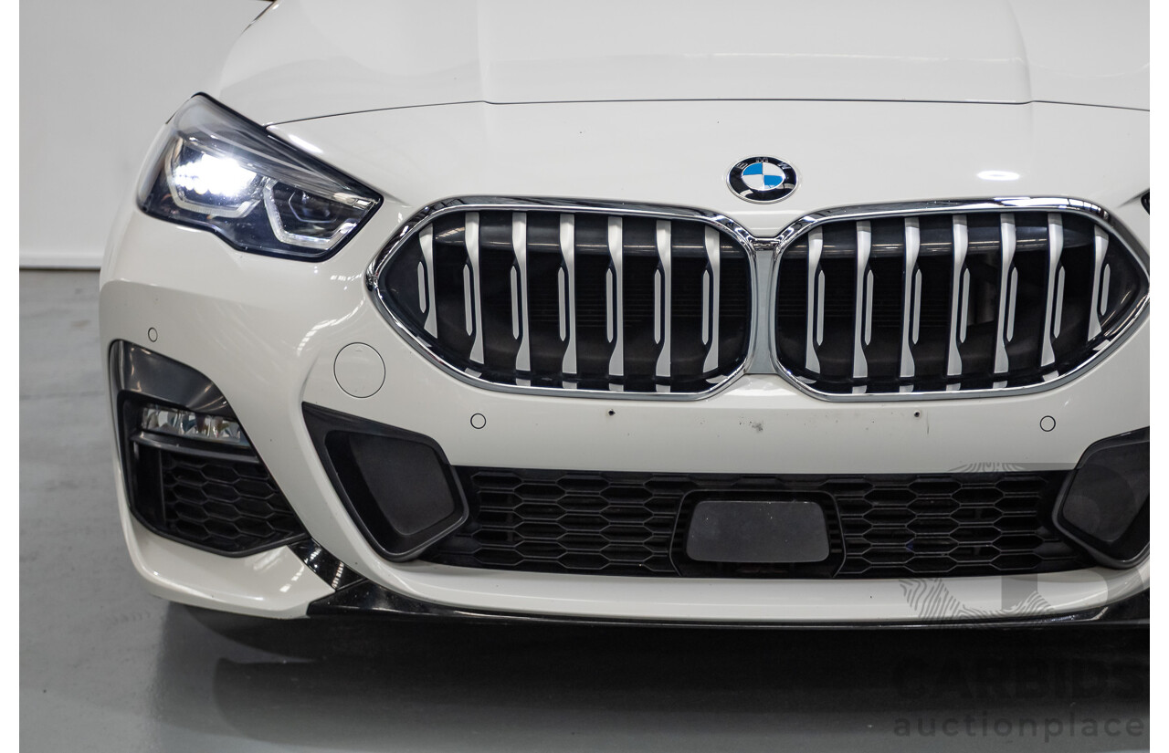 2/2020 BMW 218i M Sport Gran Coupe F44 4D Coupe Alpine White Turbo 1.5L
