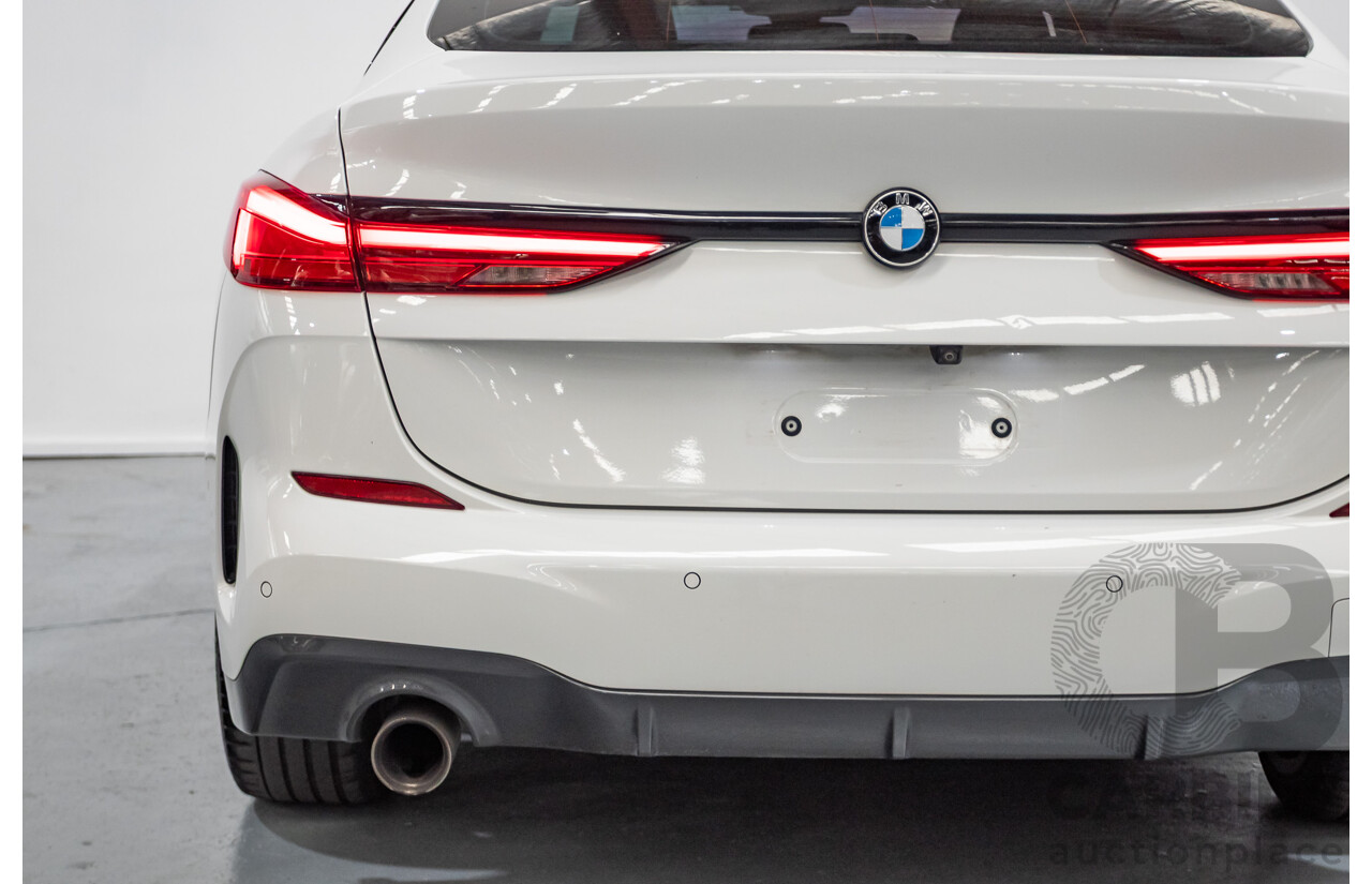 2/2020 BMW 218i M Sport Gran Coupe F44 4D Coupe Alpine White Turbo 1.5L