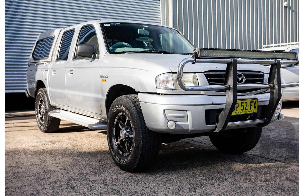 3/2004 Mazda B2600 Bravo DX (4x4) Dual Cab P/Up Silver Metallic 2.6L