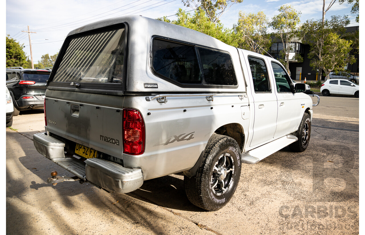 3/2004 Mazda B2600 Bravo DX (4x4) Dual Cab P/Up Silver Metallic 2.6L