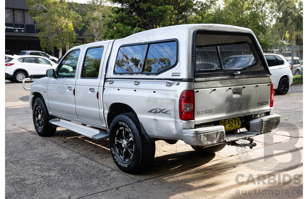 3/2004 Mazda B2600 Bravo DX (4x4) Dual Cab P/Up Silver Metallic 2.6L