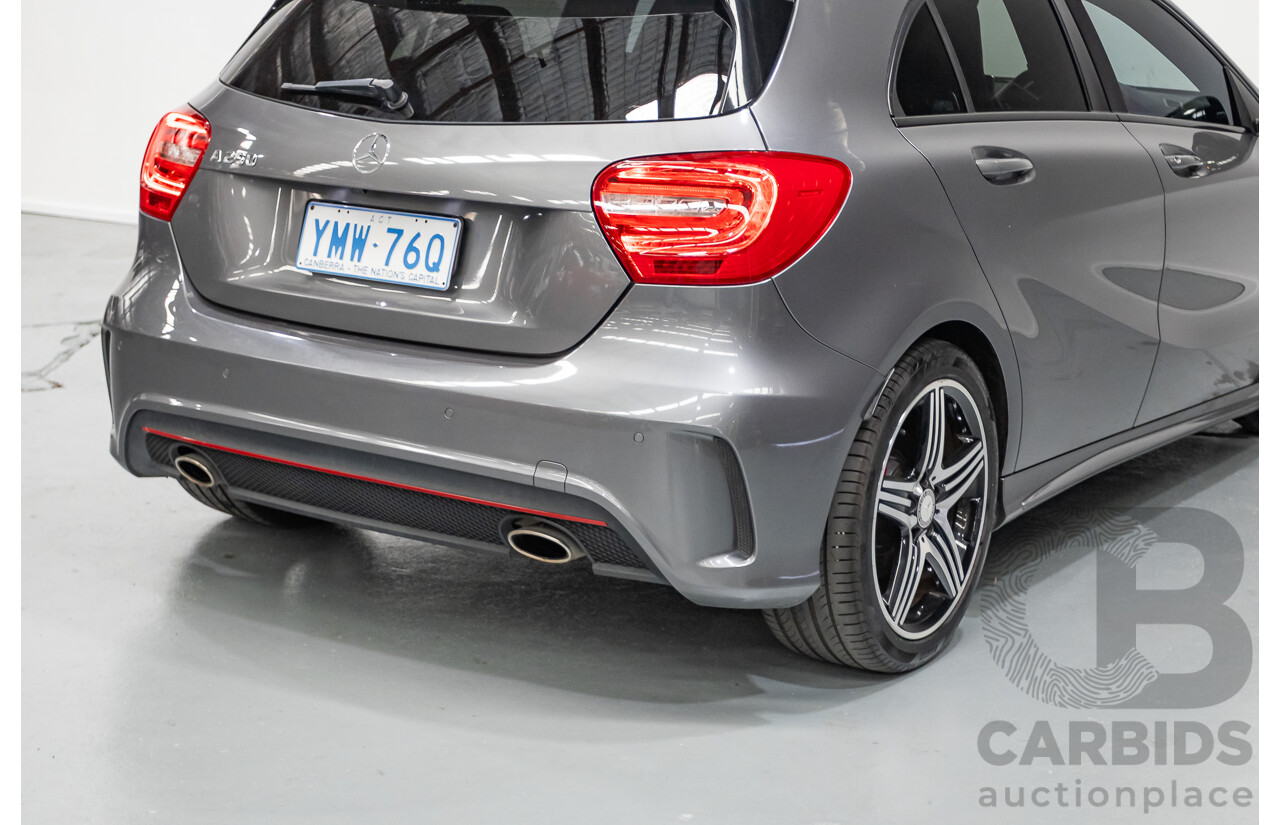 9/2014 Mercedes-Benz A250 Sport 176 MY14 5D Hatchback Mountain Gray Metallic Turbo 2.0L