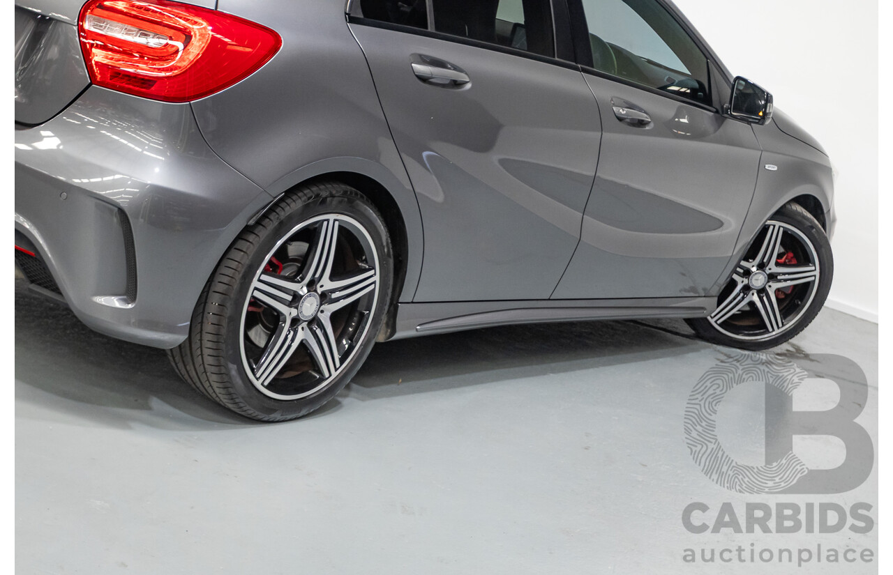 9/2014 Mercedes-Benz A250 Sport 176 MY14 5D Hatchback Mountain Gray Metallic Turbo 2.0L