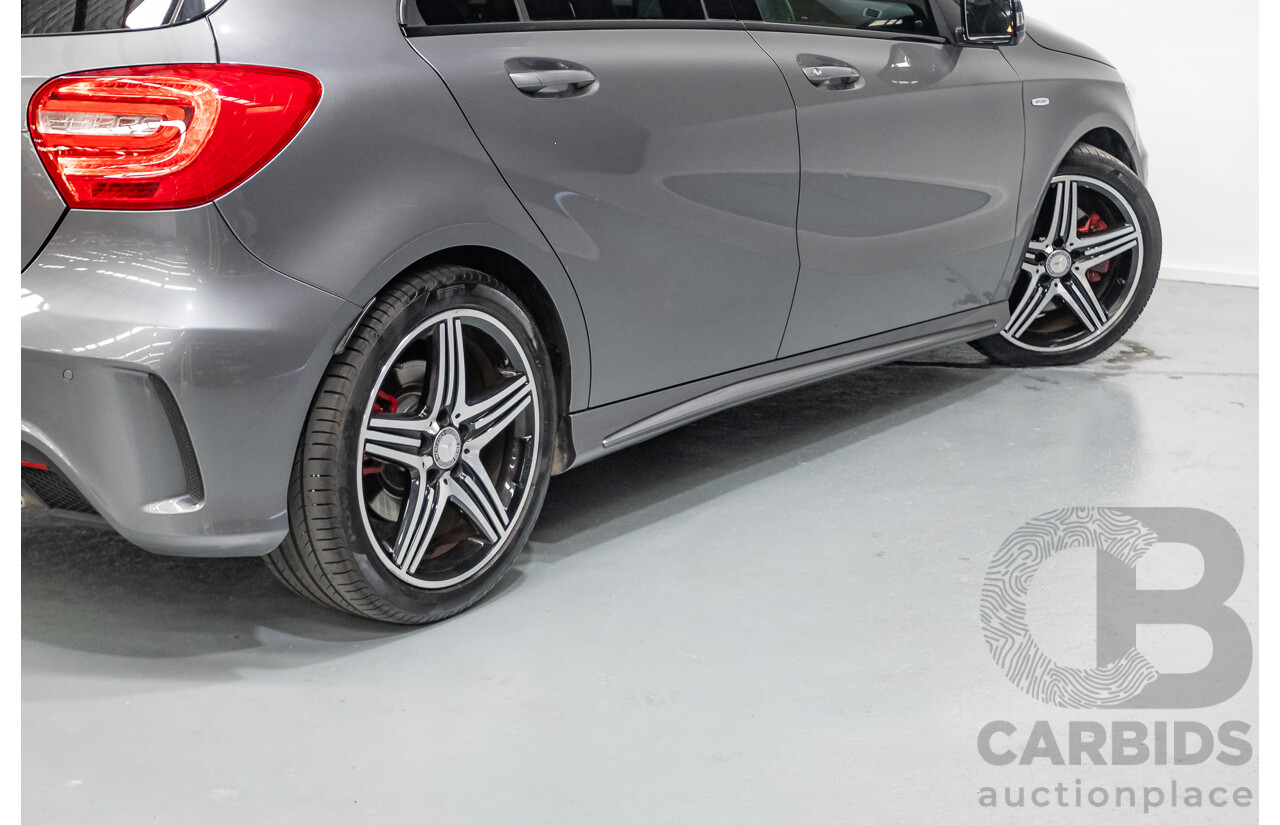 9/2014 Mercedes-Benz A250 Sport 176 MY14 5D Hatchback Mountain Gray Metallic Turbo 2.0L