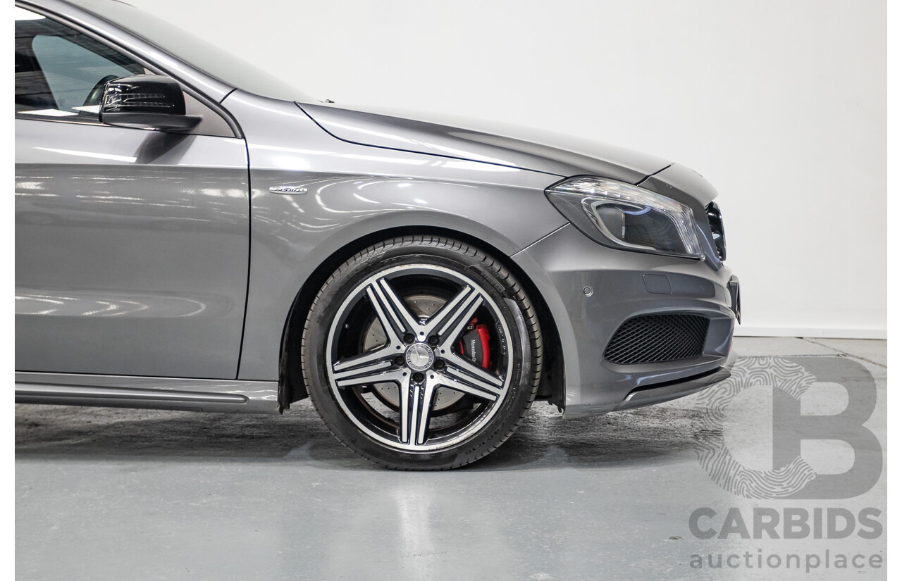 9/2014 Mercedes-Benz A250 Sport 176 MY14 5D Hatchback Mountain Gray Metallic Turbo 2.0L