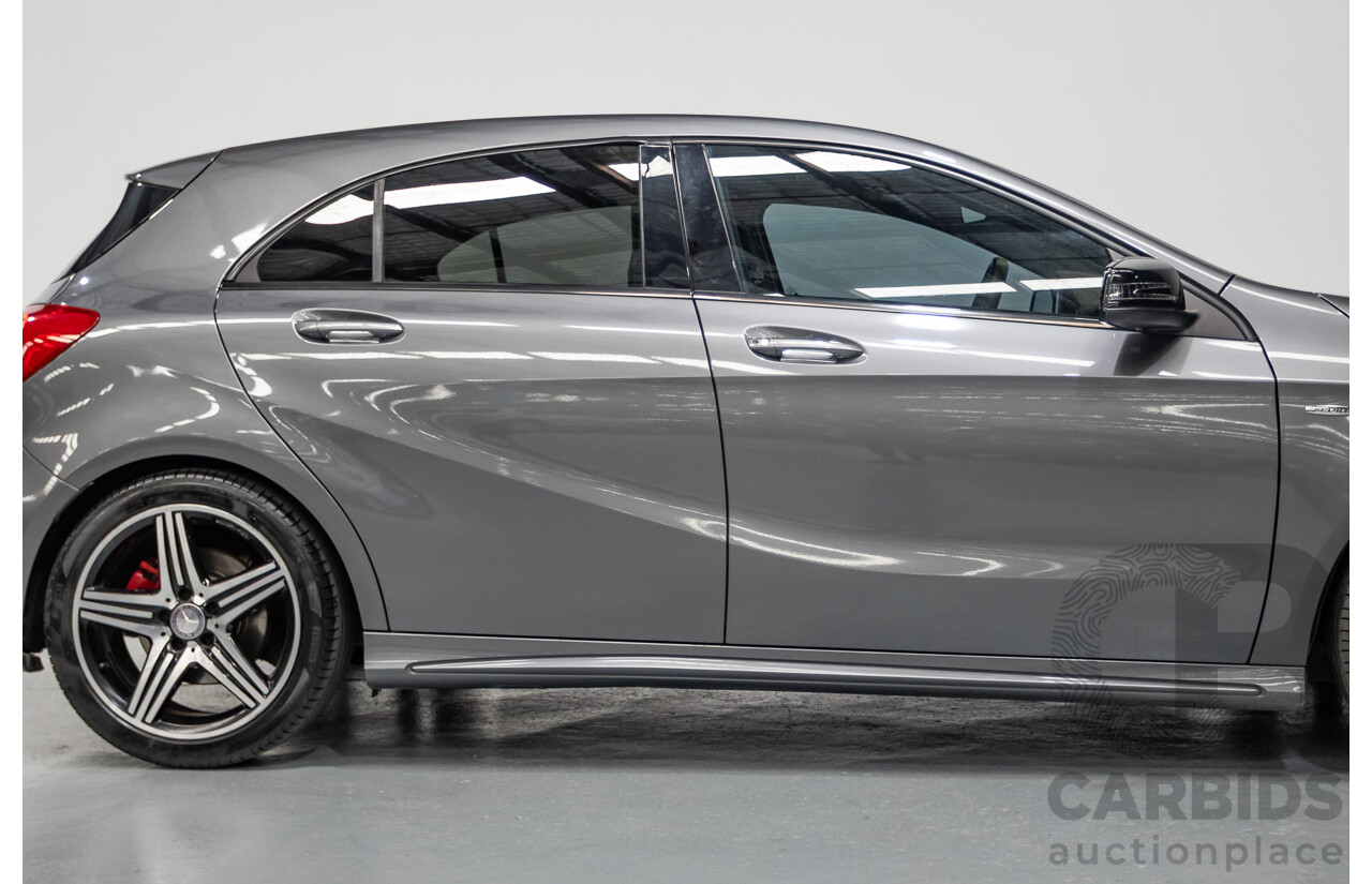 9/2014 Mercedes-Benz A250 Sport 176 MY14 5D Hatchback Mountain Gray Metallic Turbo 2.0L