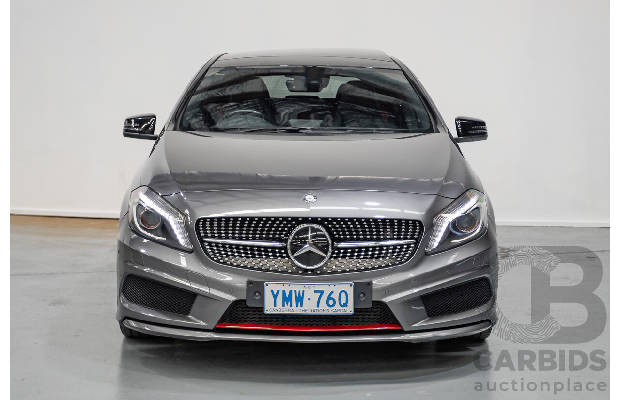 9/2014 Mercedes-Benz A250 Sport 176 MY14 5D Hatchback Mountain Gray Metallic Turbo 2.0L