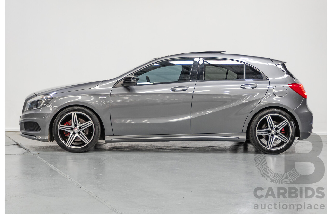 9/2014 Mercedes-Benz A250 Sport 176 MY14 5D Hatchback Mountain Gray Metallic Turbo 2.0L