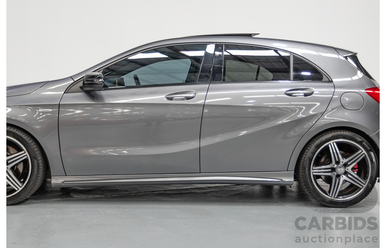 9/2014 Mercedes-Benz A250 Sport 176 MY14 5D Hatchback Mountain Gray Metallic Turbo 2.0L
