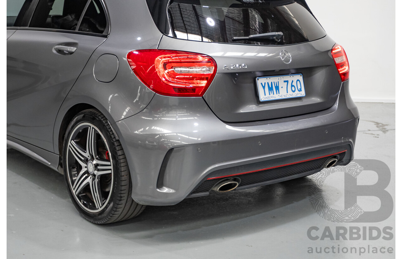 9/2014 Mercedes-Benz A250 Sport 176 MY14 5D Hatchback Mountain Gray Metallic Turbo 2.0L