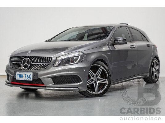 9/2014 Mercedes-Benz A250 Sport 176 MY14 5D Hatchback Mountain Gray Metallic Turbo 2.0L