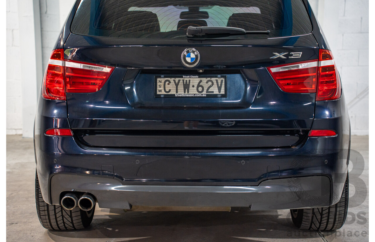 9/2015 BMW X3 xDrive30d M Sport F25 MY15 4d Wagon Carbon Black Metallic Turbo Diesel 3.0L