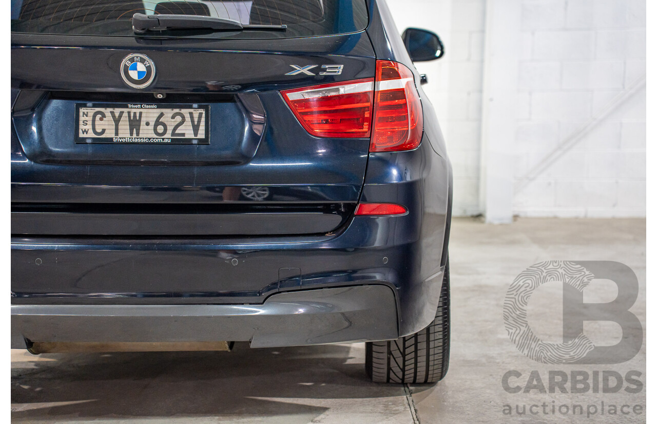 9/2015 BMW X3 xDrive30d M Sport F25 MY15 4d Wagon Carbon Black Metallic Turbo Diesel 3.0L