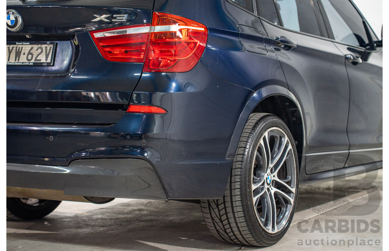 9/2015 BMW X3 xDrive30d M Sport F25 MY15 4d Wagon Carbon Black Metallic Turbo Diesel 3.0L