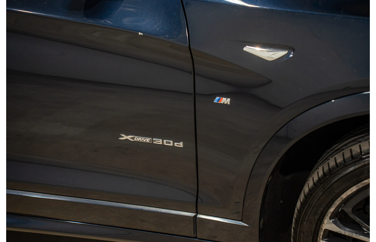 9/2015 BMW X3 xDrive30d M Sport F25 MY15 4d Wagon Carbon Black Metallic Turbo Diesel 3.0L