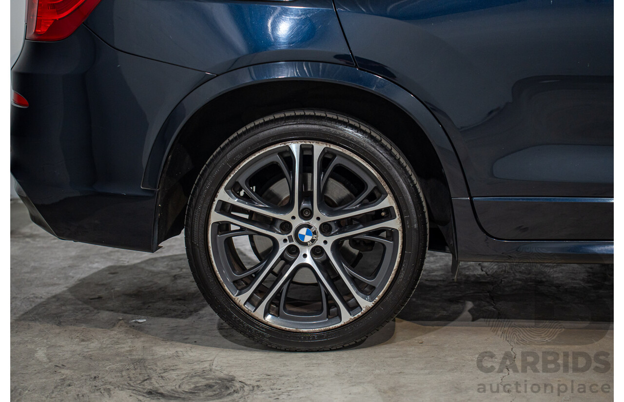 9/2015 BMW X3 xDrive30d M Sport F25 MY15 4d Wagon Carbon Black Metallic Turbo Diesel 3.0L