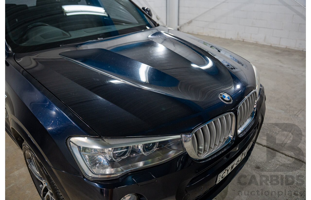 9/2015 BMW X3 xDrive30d M Sport F25 MY15 4d Wagon Carbon Black Metallic Turbo Diesel 3.0L