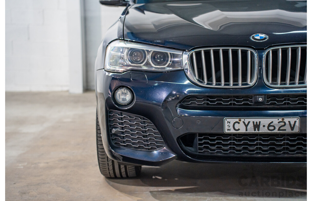 9/2015 BMW X3 xDrive30d M Sport F25 MY15 4d Wagon Carbon Black Metallic Turbo Diesel 3.0L