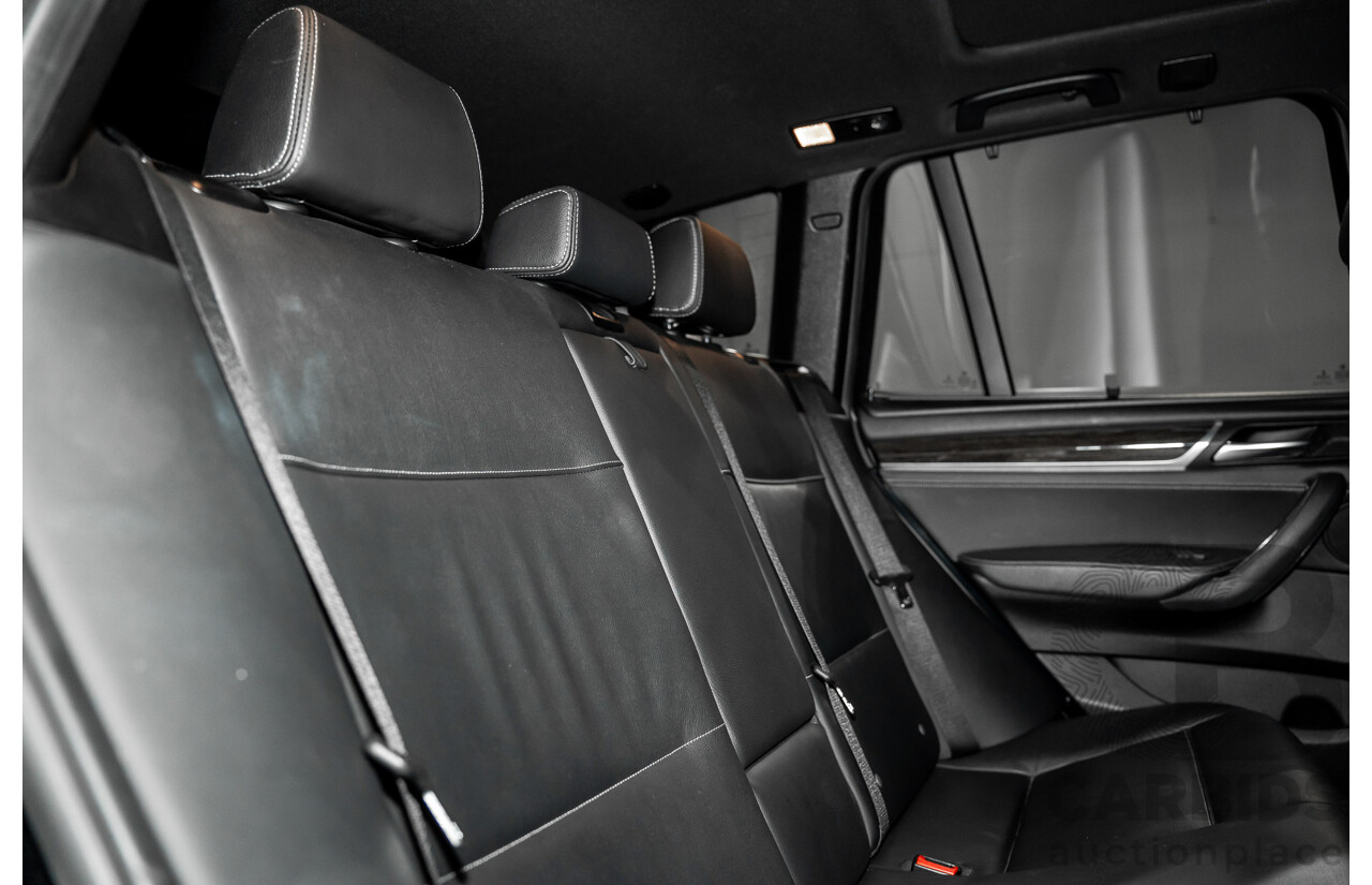 9/2015 BMW X3 xDrive30d M Sport F25 MY15 4d Wagon Carbon Black Metallic Turbo Diesel 3.0L