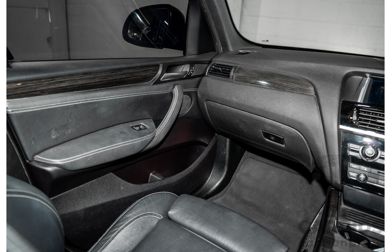 9/2015 BMW X3 xDrive30d M Sport F25 MY15 4d Wagon Carbon Black Metallic Turbo Diesel 3.0L