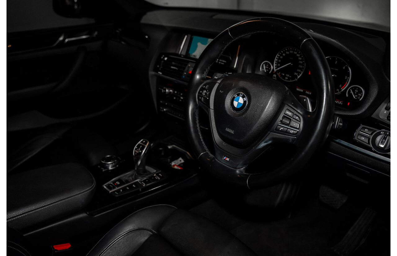 9/2015 BMW X3 xDrive30d M Sport F25 MY15 4d Wagon Carbon Black Metallic Turbo Diesel 3.0L