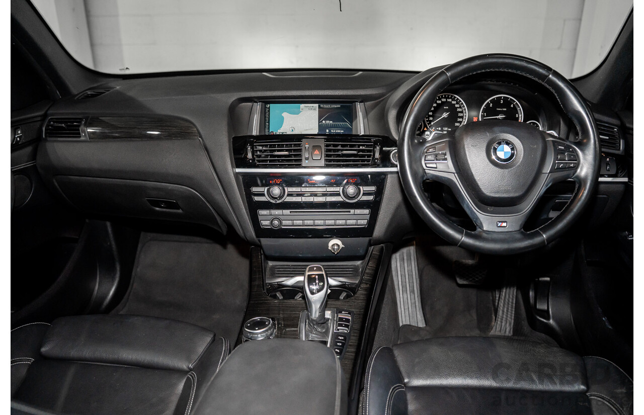 9/2015 BMW X3 xDrive30d M Sport F25 MY15 4d Wagon Carbon Black Metallic Turbo Diesel 3.0L