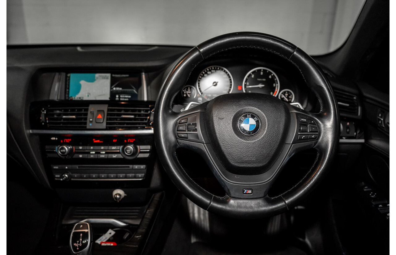 9/2015 BMW X3 xDrive30d M Sport F25 MY15 4d Wagon Carbon Black Metallic Turbo Diesel 3.0L