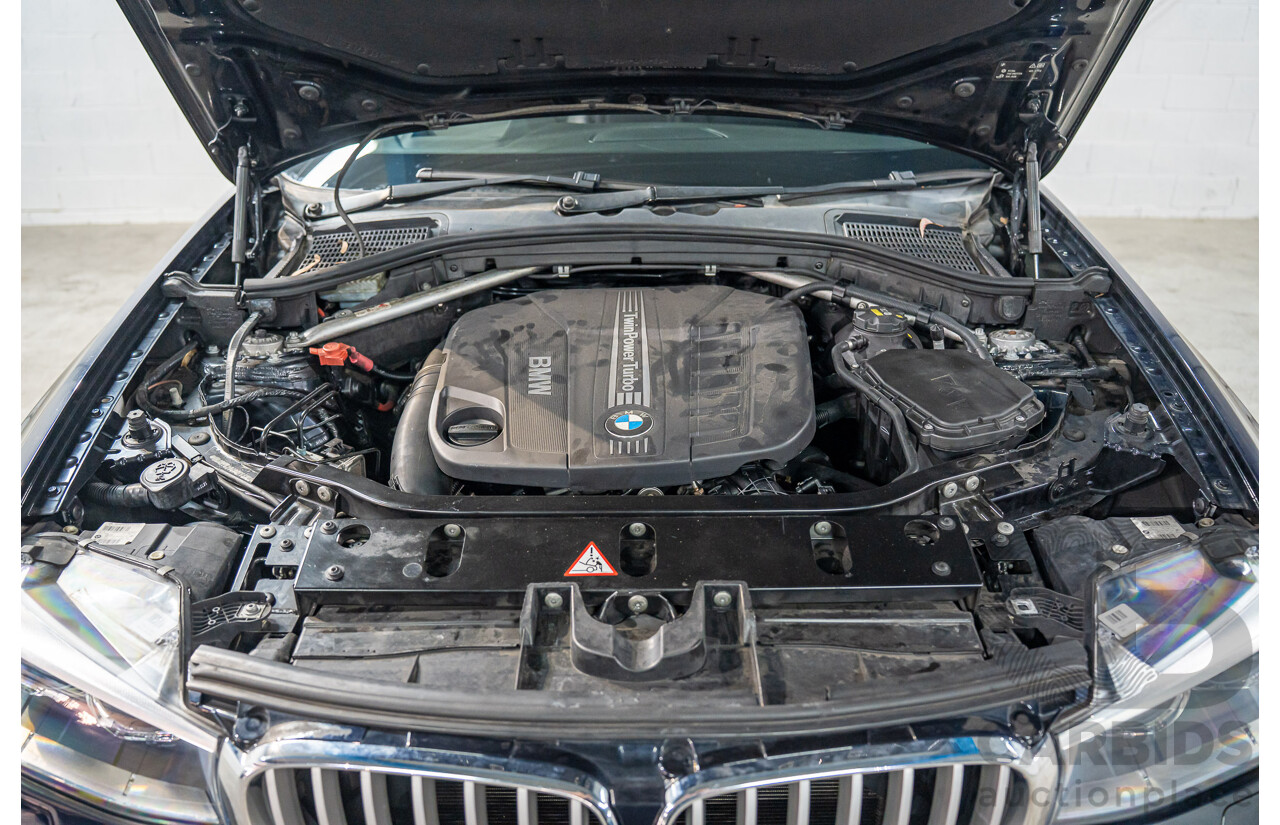 9/2015 BMW X3 xDrive30d M Sport F25 MY15 4d Wagon Carbon Black Metallic Turbo Diesel 3.0L