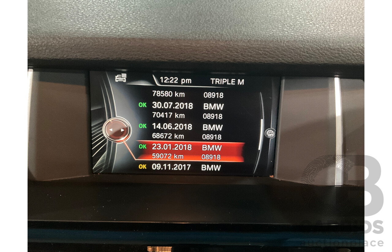 9/2015 BMW X3 xDrive30d M Sport F25 MY15 4d Wagon Carbon Black Metallic Turbo Diesel 3.0L