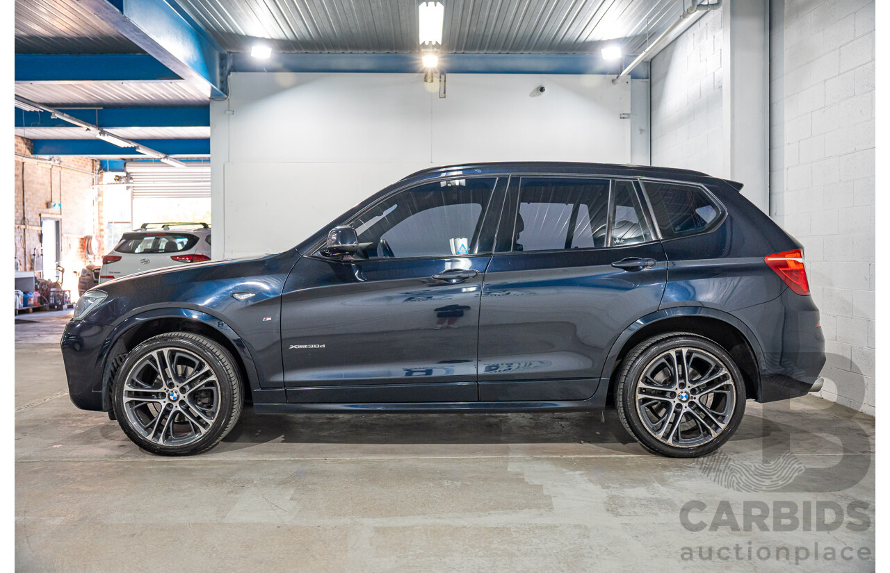 9/2015 BMW X3 xDrive30d M Sport F25 MY15 4d Wagon Carbon Black Metallic Turbo Diesel 3.0L