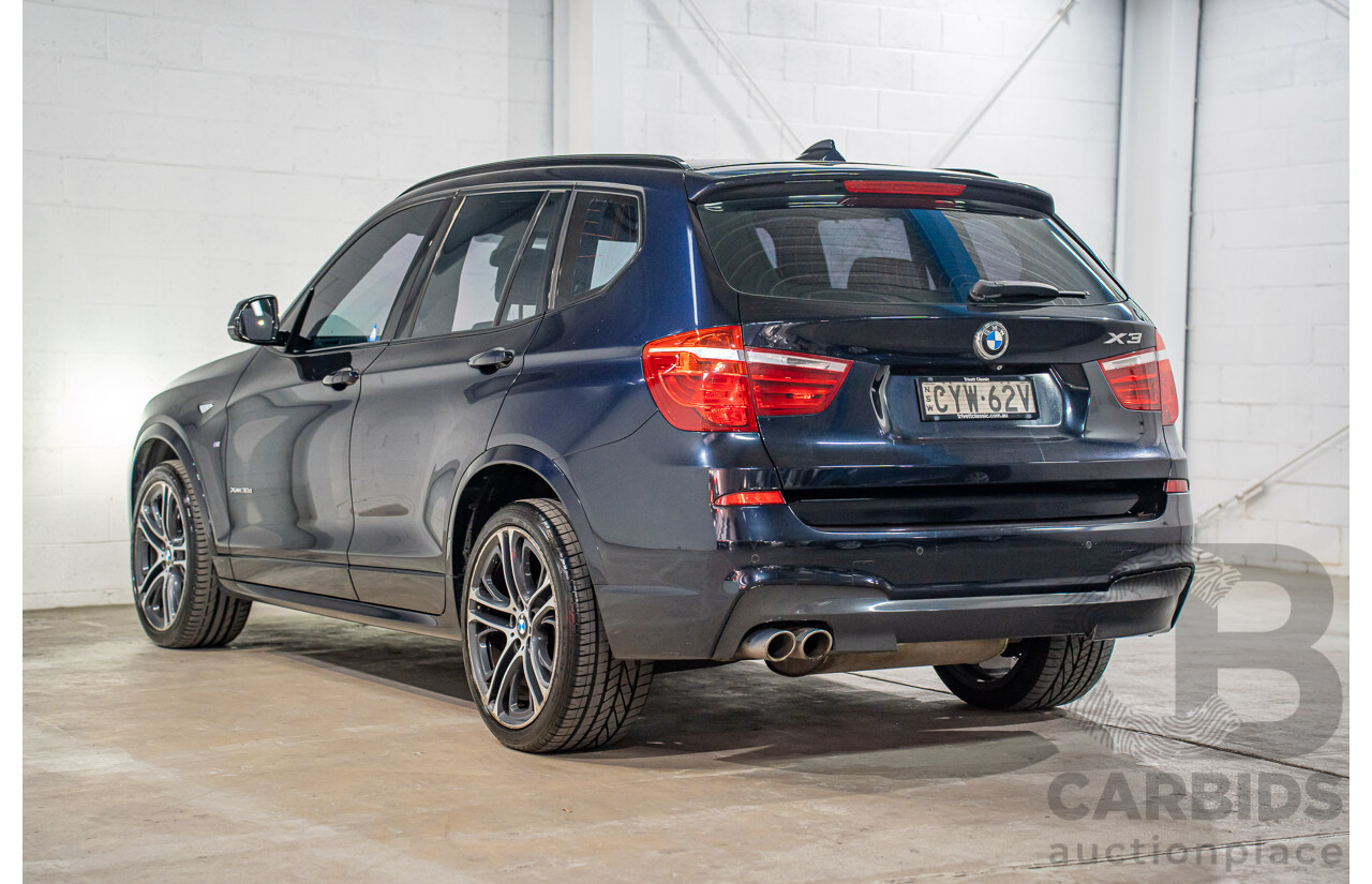 9/2015 BMW X3 xDrive30d M Sport F25 MY15 4d Wagon Carbon Black Metallic Turbo Diesel 3.0L
