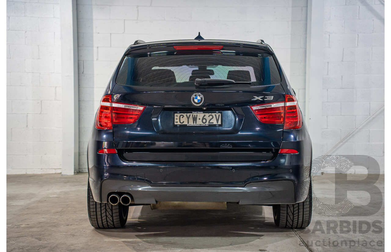 9/2015 BMW X3 xDrive30d M Sport F25 MY15 4d Wagon Carbon Black Metallic Turbo Diesel 3.0L