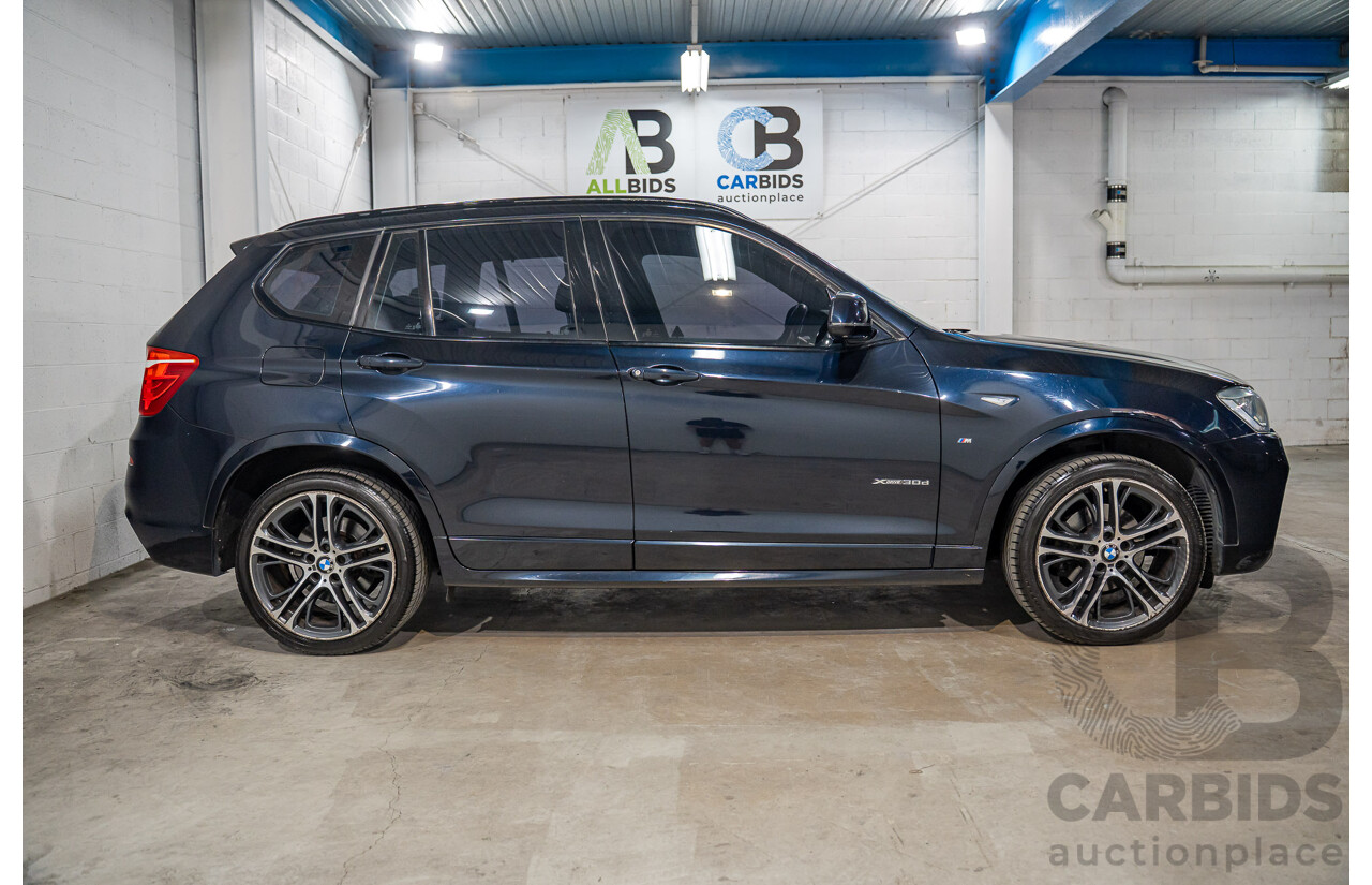 9/2015 BMW X3 xDrive30d M Sport F25 MY15 4d Wagon Carbon Black Metallic Turbo Diesel 3.0L