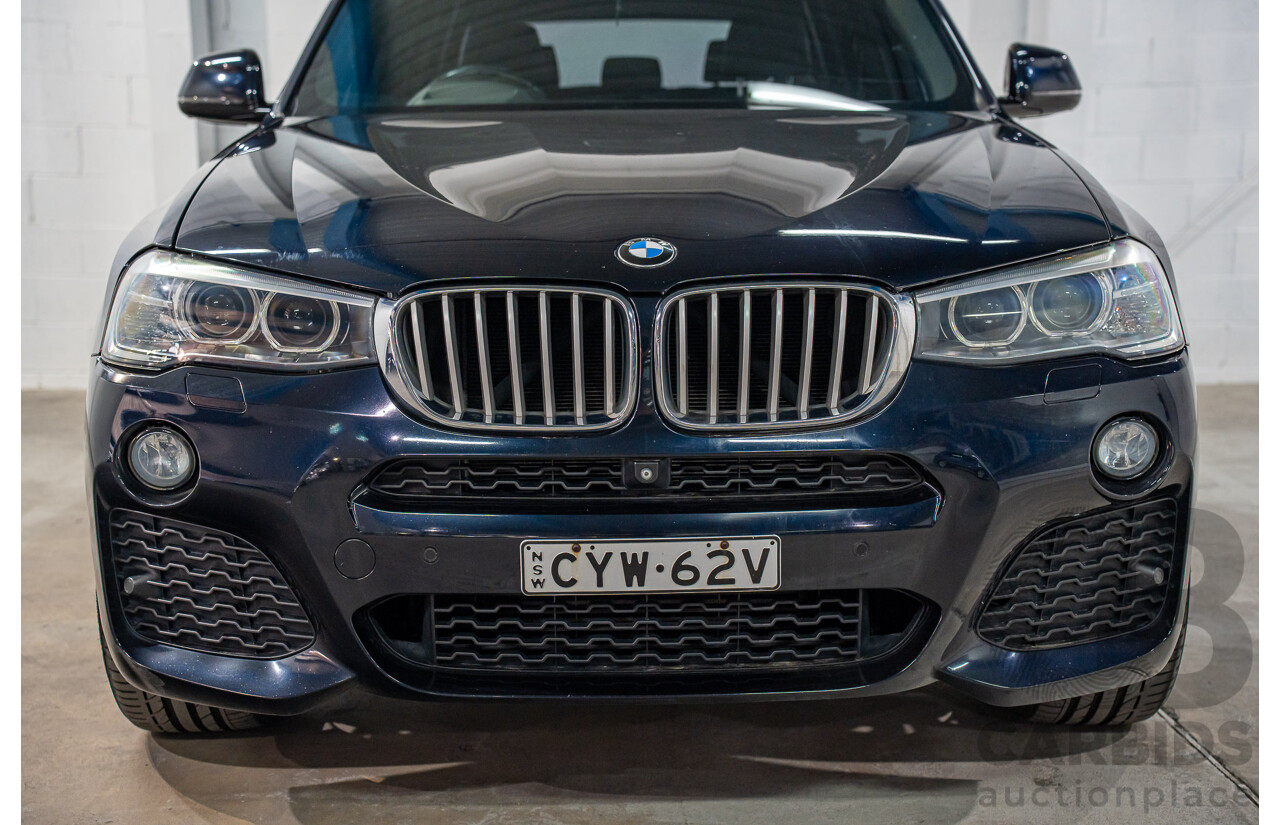 9/2015 BMW X3 xDrive30d M Sport F25 MY15 4d Wagon Carbon Black Metallic Turbo Diesel 3.0L