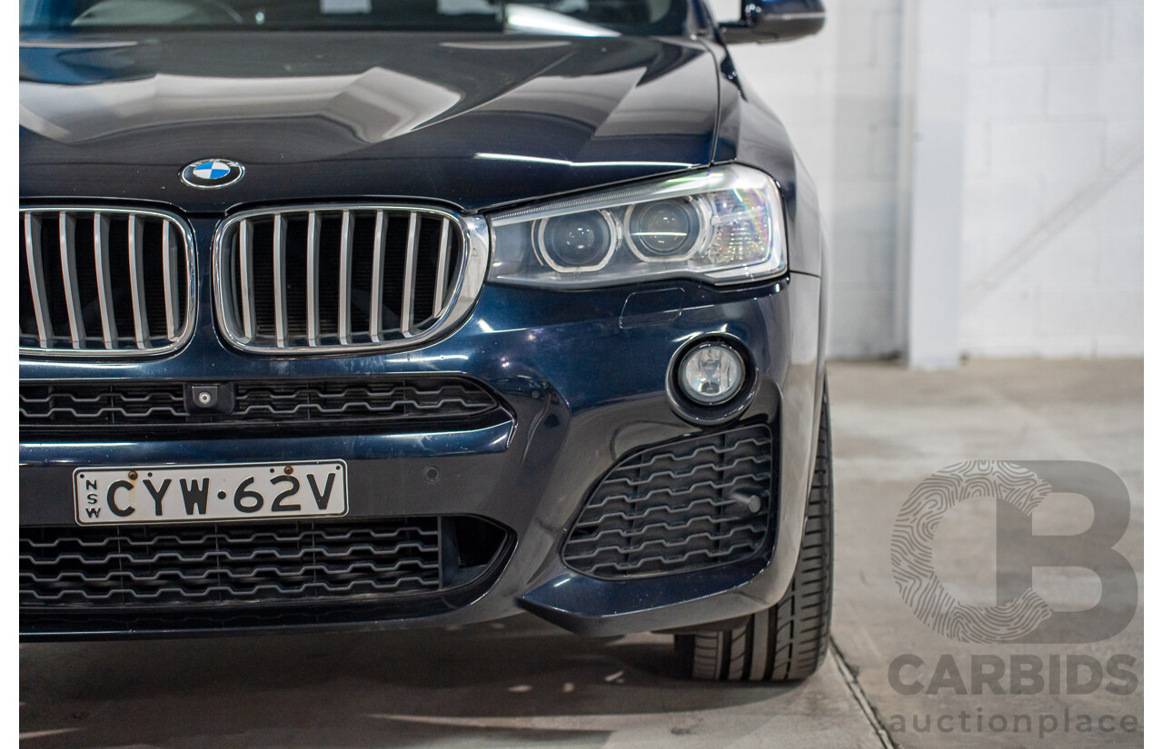 9/2015 BMW X3 xDrive30d M Sport F25 MY15 4d Wagon Carbon Black Metallic Turbo Diesel 3.0L