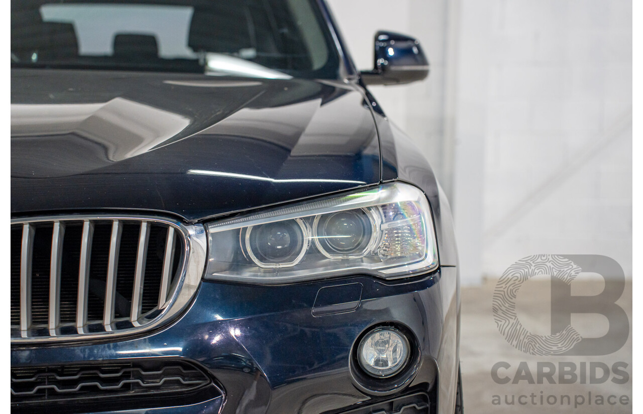 9/2015 BMW X3 xDrive30d M Sport F25 MY15 4d Wagon Carbon Black Metallic Turbo Diesel 3.0L