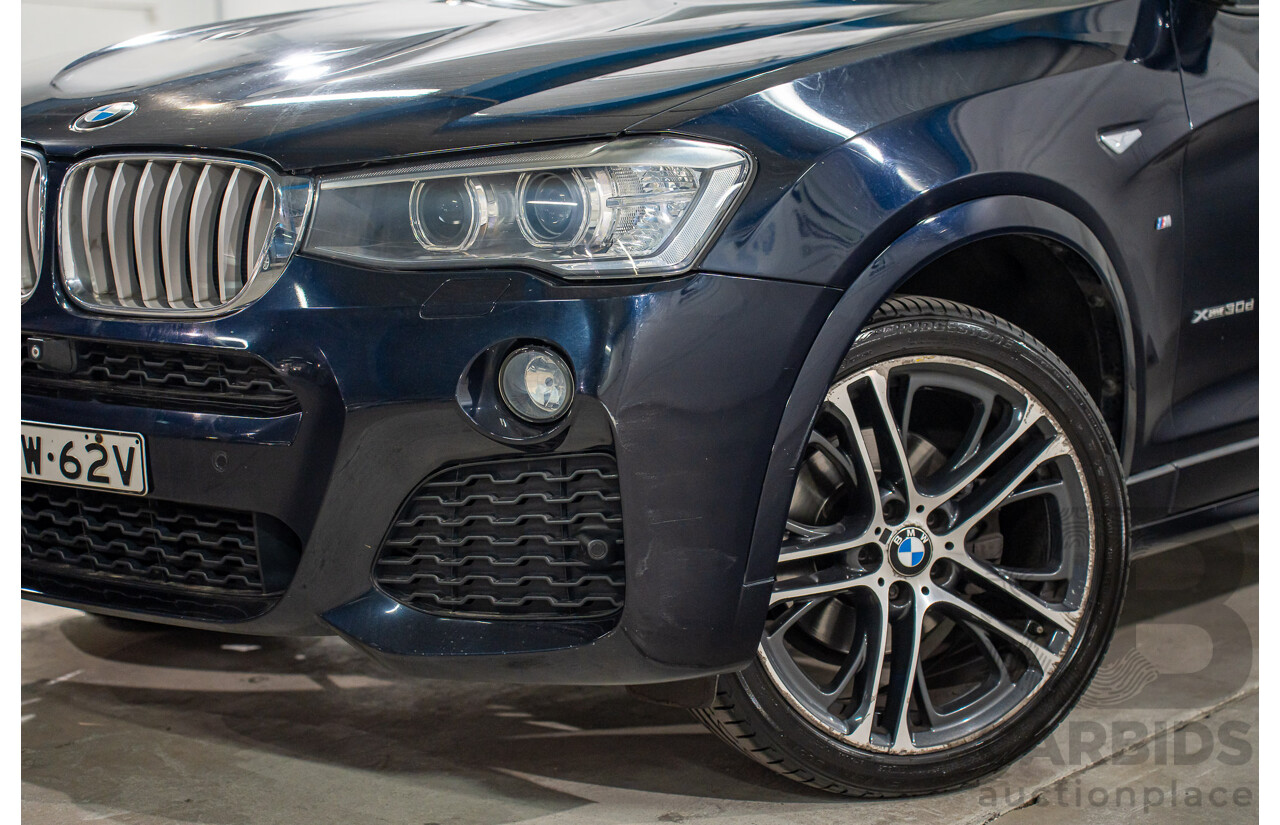 9/2015 BMW X3 xDrive30d M Sport F25 MY15 4d Wagon Carbon Black Metallic Turbo Diesel 3.0L