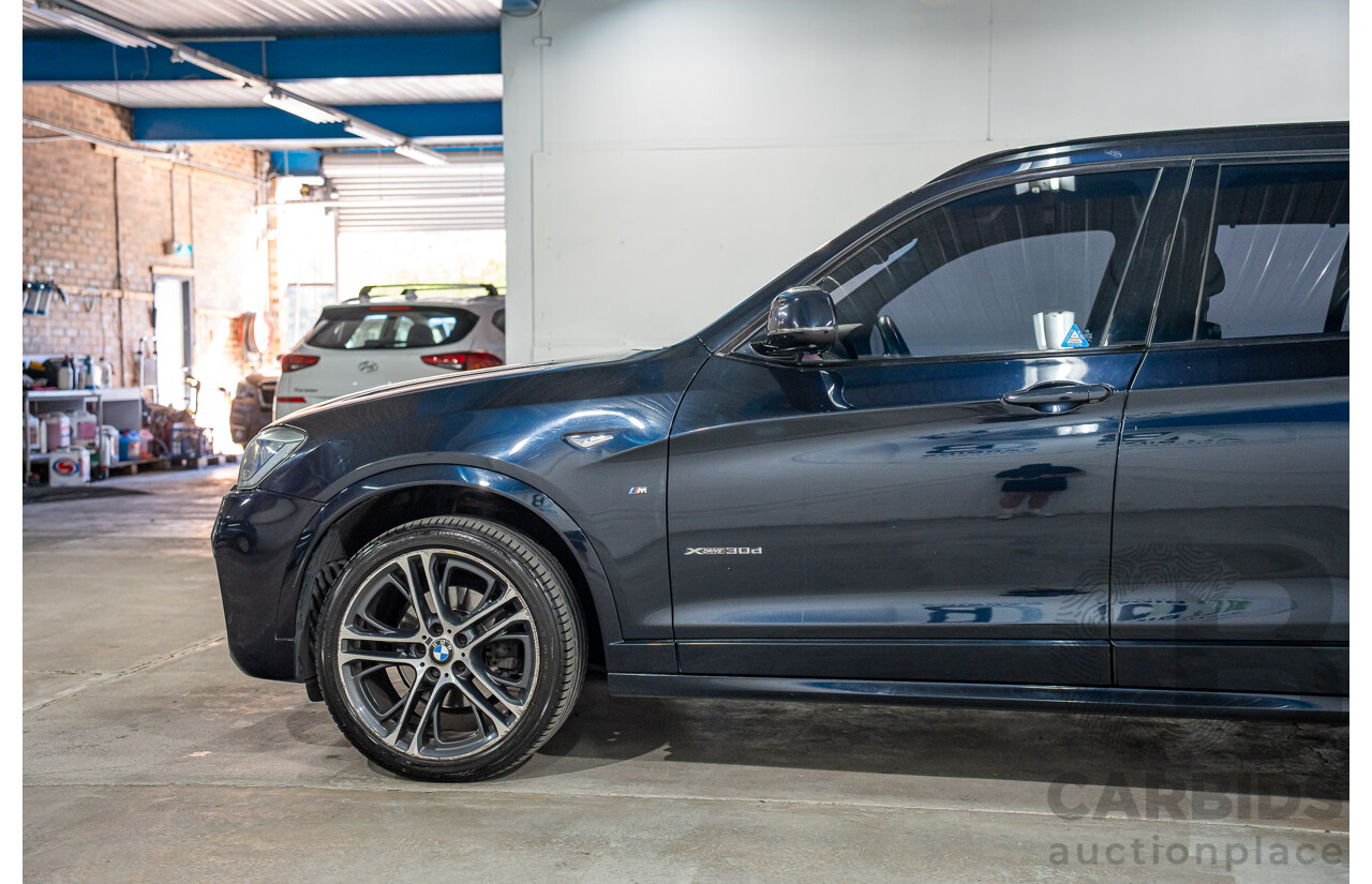 9/2015 BMW X3 xDrive30d M Sport F25 MY15 4d Wagon Carbon Black Metallic Turbo Diesel 3.0L