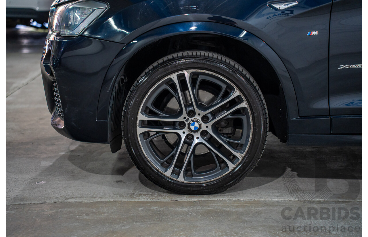 9/2015 BMW X3 xDrive30d M Sport F25 MY15 4d Wagon Carbon Black Metallic Turbo Diesel 3.0L