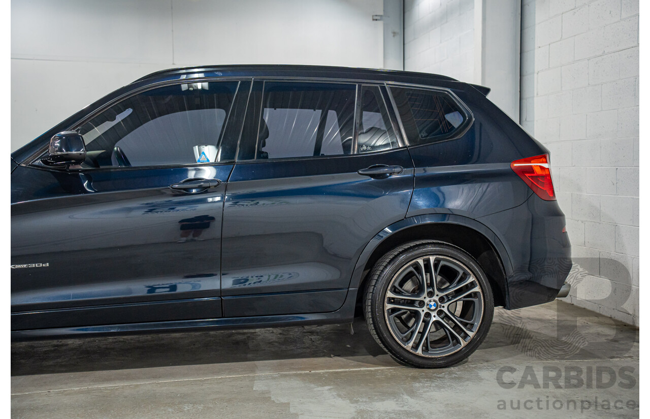 9/2015 BMW X3 xDrive30d M Sport F25 MY15 4d Wagon Carbon Black Metallic Turbo Diesel 3.0L