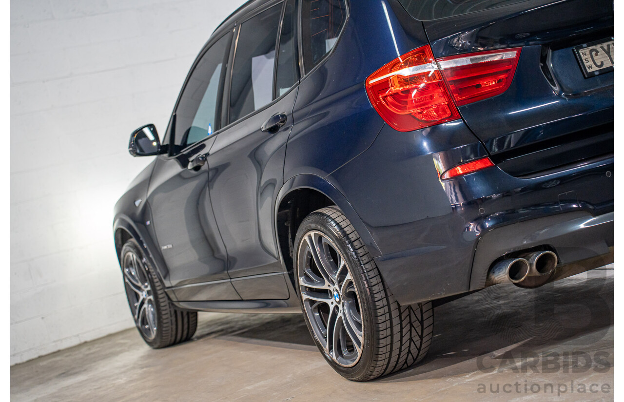 9/2015 BMW X3 xDrive30d M Sport F25 MY15 4d Wagon Carbon Black Metallic Turbo Diesel 3.0L
