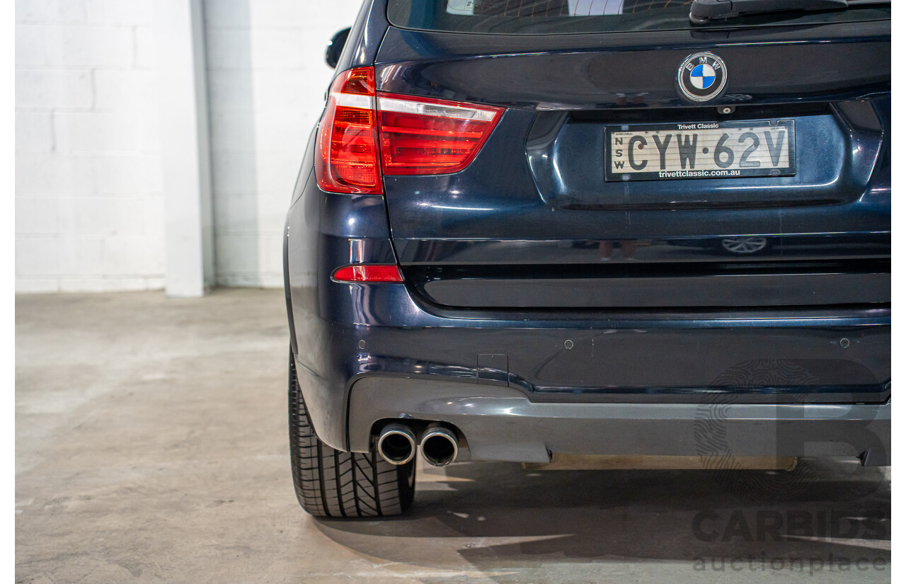 9/2015 BMW X3 xDrive30d M Sport F25 MY15 4d Wagon Carbon Black Metallic Turbo Diesel 3.0L
