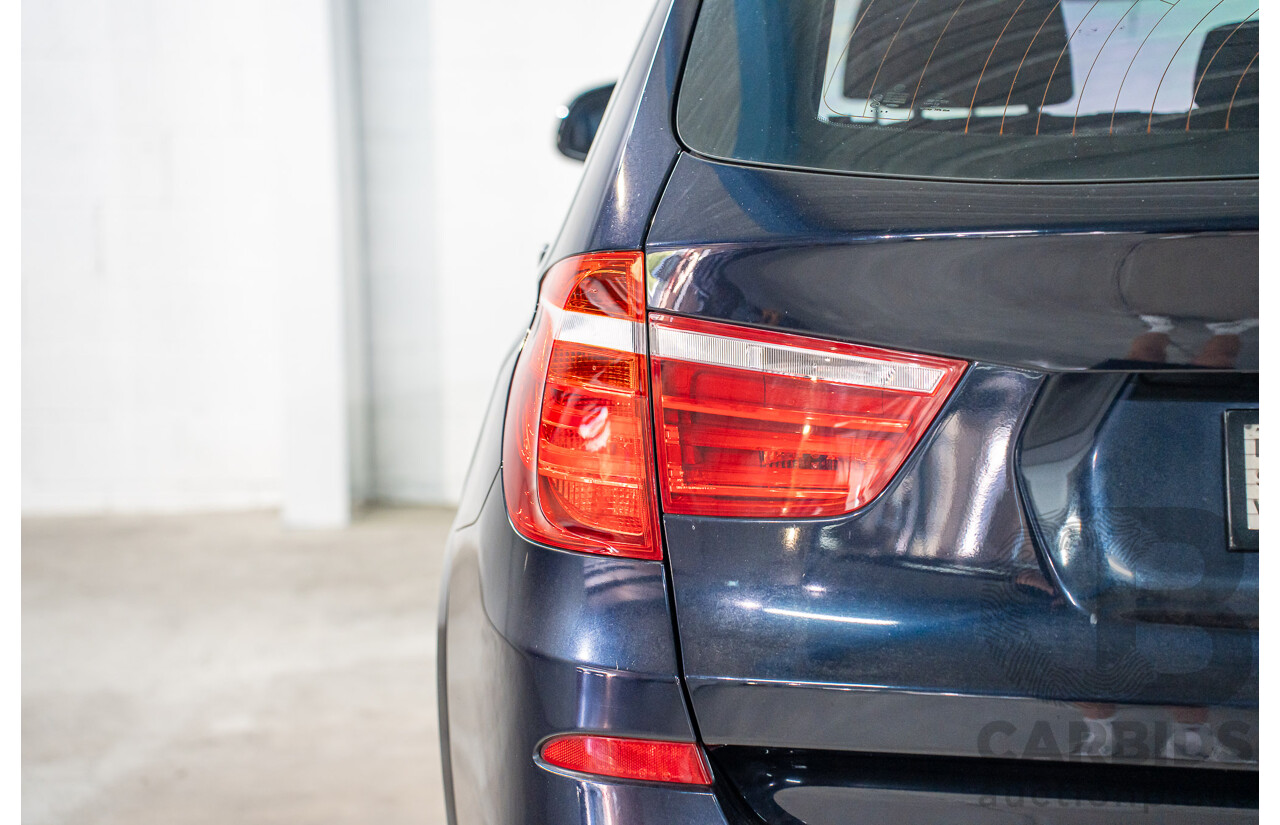 9/2015 BMW X3 xDrive30d M Sport F25 MY15 4d Wagon Carbon Black Metallic Turbo Diesel 3.0L